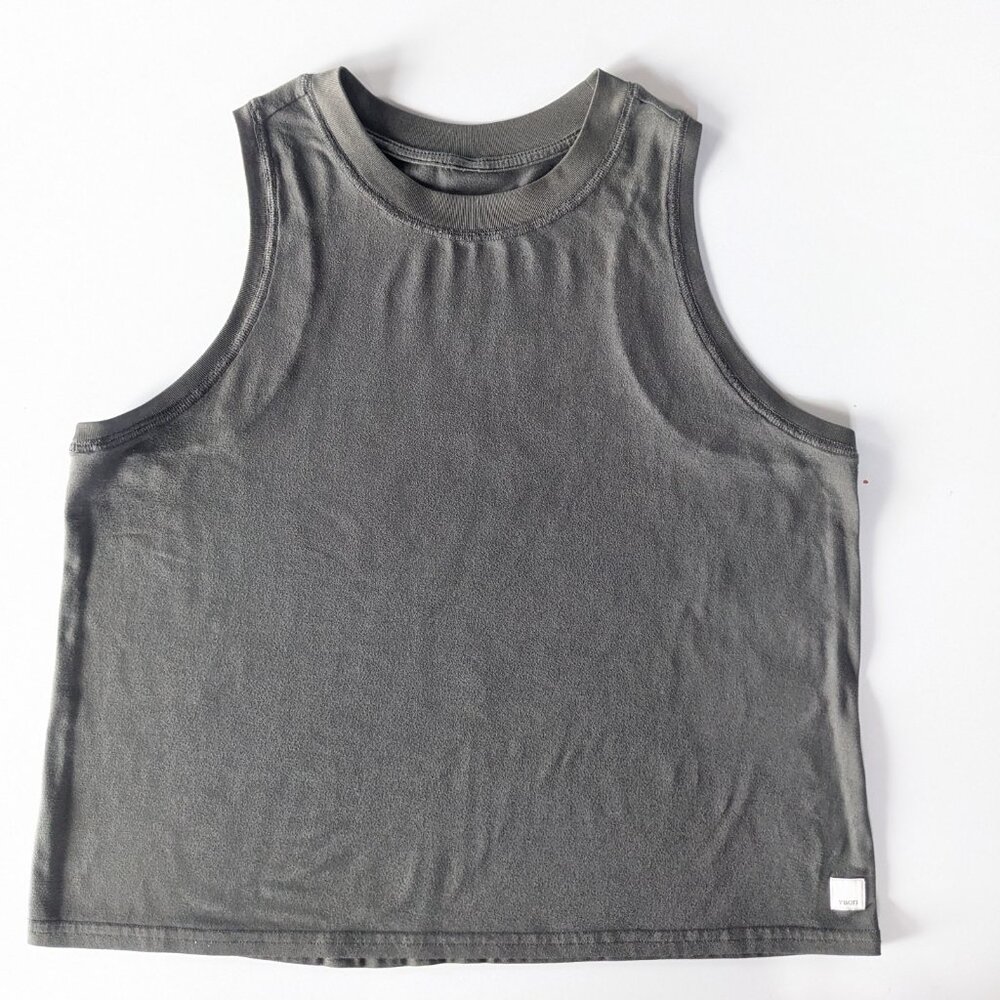 Vuori Energy Long Tank Top - Olive Green Size M